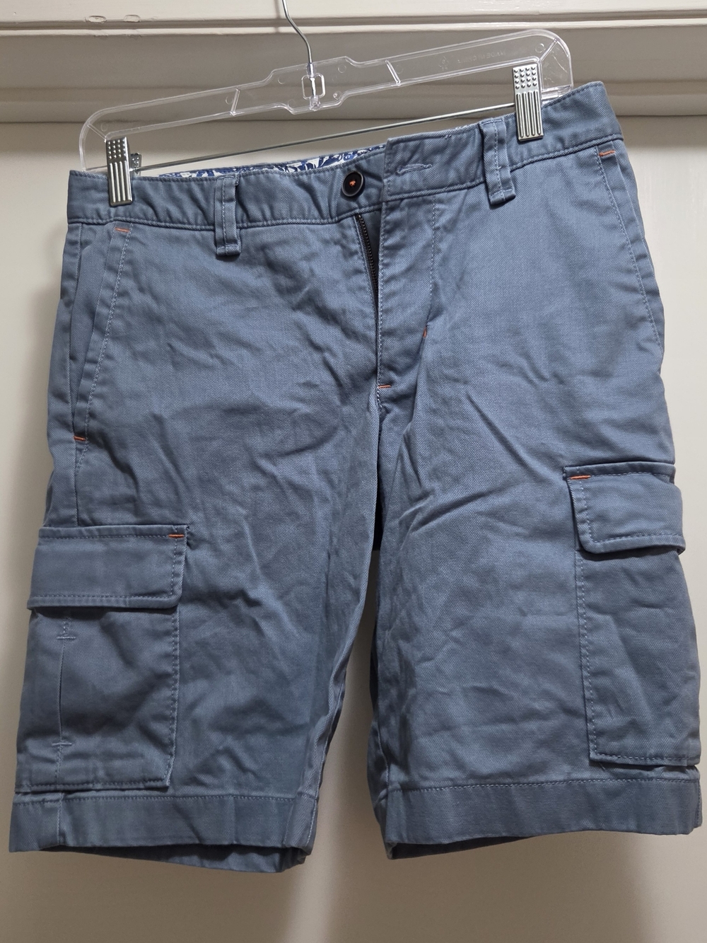 Tommy Bahama Light Blue Cargo Shorts 10" Inseam